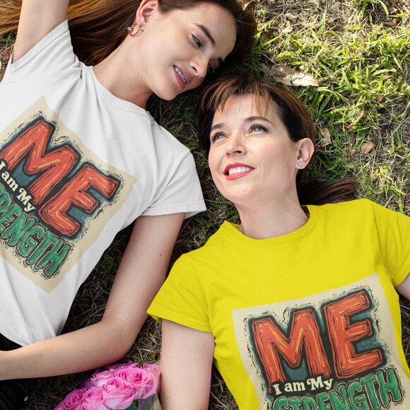 Empowering Garment-Dyed T-Shirt, Unisex Strength Tee, Inspirational Quote Shirt - Picture 4 of 12